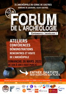 Lire la suite à propos de l’article Forum de l’Archéologie à Castres 26 mars 2023