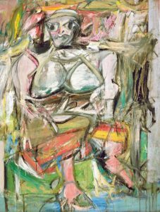 De Kooning, Woman I, série des années 1950, 192.7 x 147.3 cm, huile sur toile, Museum of Modern Art, New York