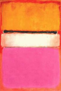 Mark Rothko, White Center (Yellow, Pink and Lanvender on Rose), 1950, 1,42 x 2,06 cm, peinture à l'huile, The Royal family of Qatar
