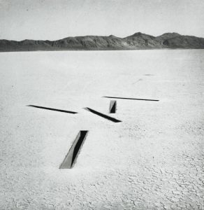 Robert Heizer, Nine Nevada Depressions, Dissipate 1 (1968), Smoke Creek Desert, Nevada