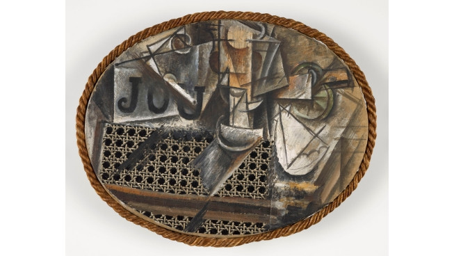 Nature morte à la chaise cannée, Picasso, Musée Picasso, Paris, 1912