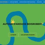 Image de la page d'accueil du site Autour d'Anouck Boisrobert