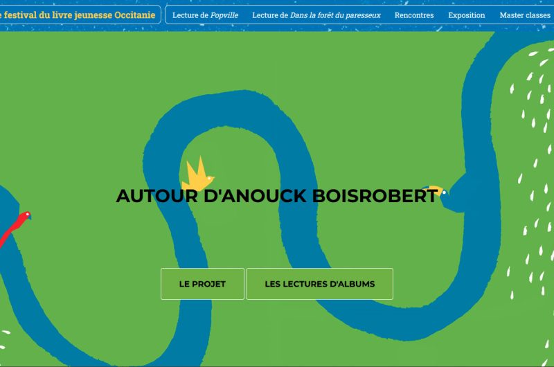 Image de la page d'accueil du site Autour d'Anouck Boisrobert
