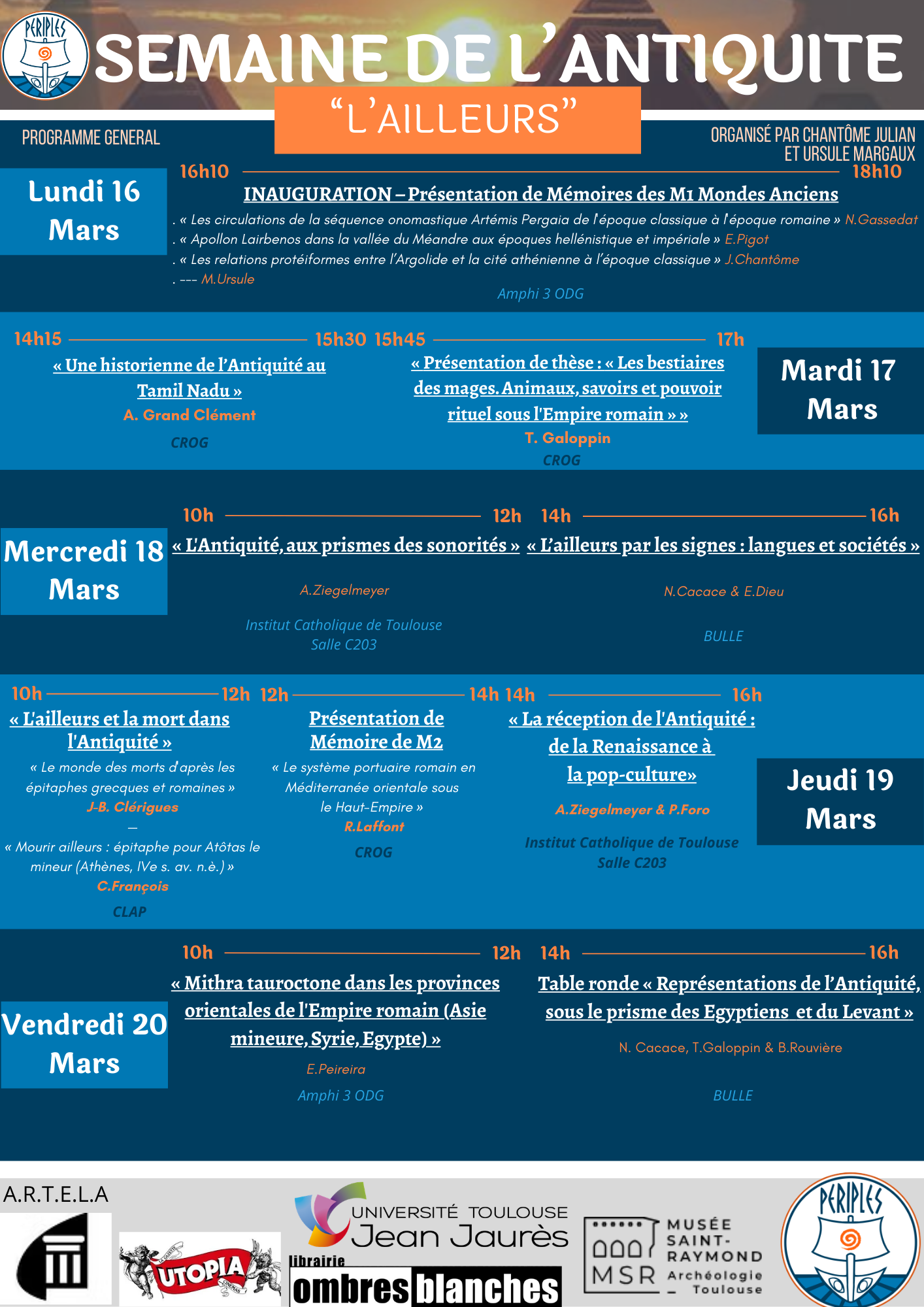 Semaine de l’Antiquité 2026